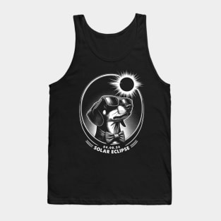 Solar Eclipse Dachshunds: Chic Tee with Playful Sausage Pups Tank Top